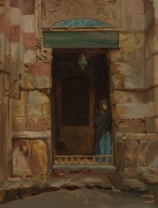 Arab Woman in a Doorway