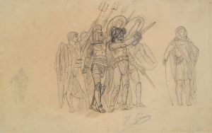 Preparatory study for ‘Ave Caesar, Morituri te Salutant’