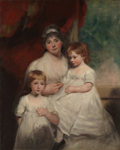 Mrs. John Garden  and Her Children, John  and Ann Margaret