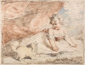 Young Child with Lap-Dog