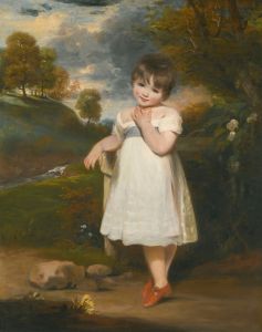 Portrait Of Emma Laura Whitbread, Later Lady Eversley , When A Child