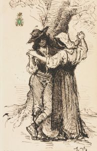 Couple Courting by a Tree