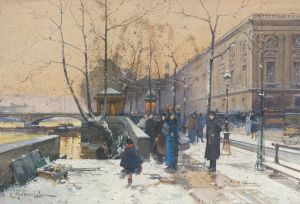 Les bords de la Seine près de Châtelet