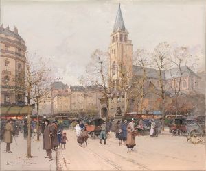 Vue des boulevards à Saint-Germain-des-Prés
