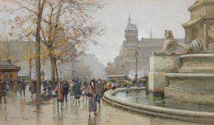 La fontaine du Palmier, place du Châtelet