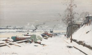 Quai De Bercy Sous La Neige