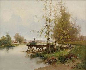 The Pond At The Edge Of The Village