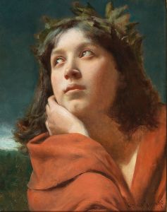 Portrait Of A Girl With Laurel Wreath
