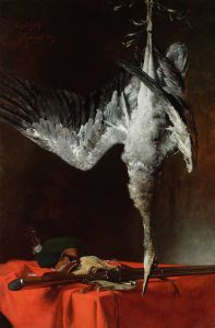 Still life with a heron