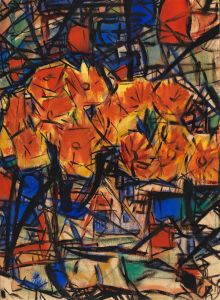 Rote Blumen in Vase