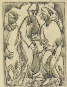 Three standing men