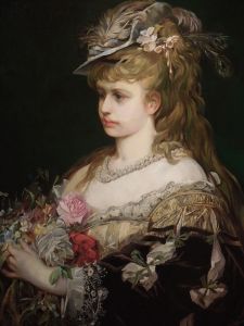 Flora. Portrait Of A Girl In A Hat