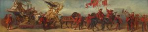 Entwurf zum Festzug 1879 – Die Eisenbahner