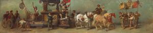 Entwurf zum Festzug 1879 – Die Tischler, Drechsler und Binder