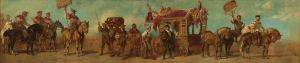 Entwurf zum Festzug 1879 – Die Wagenbauer, Sattler, Riemer und Taschner