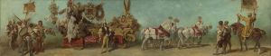 Entwurf zum Festzug 1879 – Die Bekleidungsindustrie