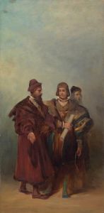 Entwurf zum Festzug 1879 – Drei Maschinenbauer