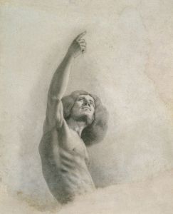 Self-Portrait with Upraised Arm