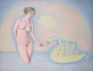 Femme au cygne