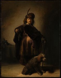 Portrait of the artist in oriental costume