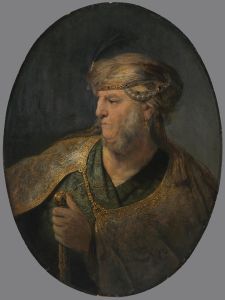 Bust of a man in Oriental costume