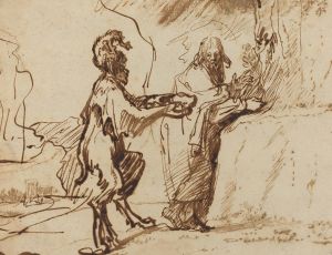 Satan Tempting Christ to Change Stones into Bread