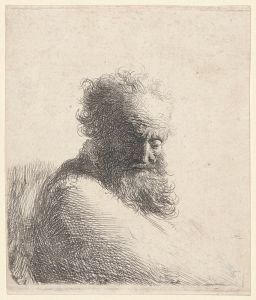 Bust of an Old Bearded Man, Looking Down