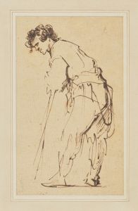 Young Man Leaning on a Stick