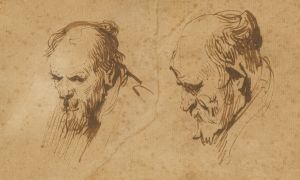 Two Studies of the Head of an Old Man