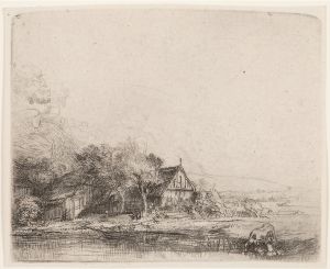 Landscape with cow