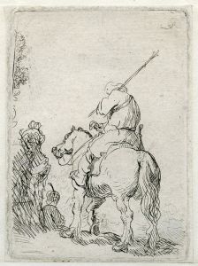 A Turbanded Soldier on Horseback