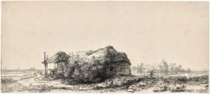 Landscape with Cottages and a Hay Barn