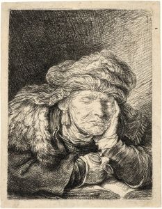 Old Woman sleeping
