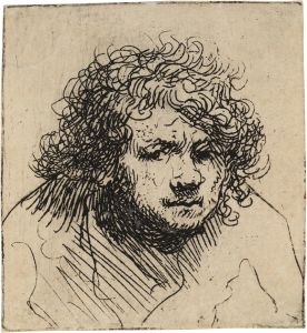 Self-Portrait: leaning forward Bust