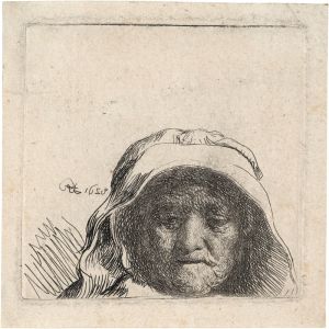The Artist’s Mother: Head only, full Face
