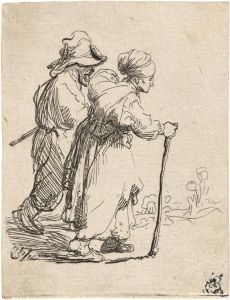 Two Tramps, a Man and a Woman