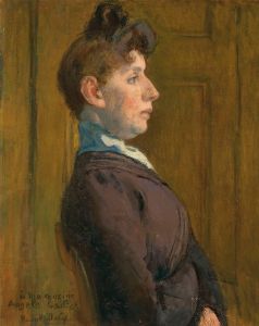 Portrait de femme de profil
