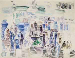 Personnages sur la plage