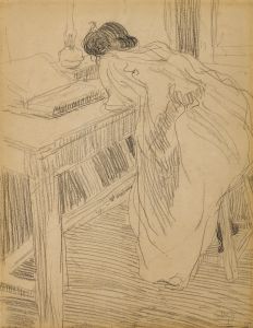 Femme à sa table