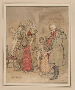 Dickens’ Christmas carol. Scrooge dreams
