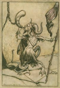 The horn, at the gate of the Barbican tower, was blown with a loud twenty-trumpeter power.