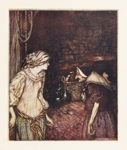 At last she reached the cellar, and there she found an old, old woman with a shaking head