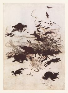 At the third sting the Fox screamed, and down went his tail between his legs