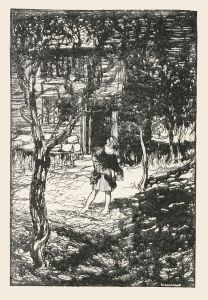 Hansel picked up the glittering white pebbles and filled his pockets with them