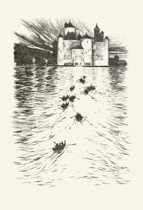 On the opposite side of the lake stood a splendid brightly-lighted Castle