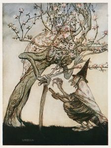 Tree of mine! O Tree of mine! Have you seen my naughty little maid