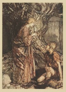 ‘This healing and honeyed draught of mead,deign to accept from me. Set it first to thy lips’