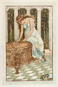 Pandora desires to open the box