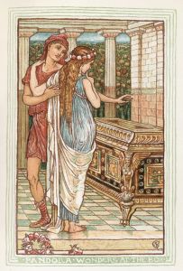 Pandora wonders at the box