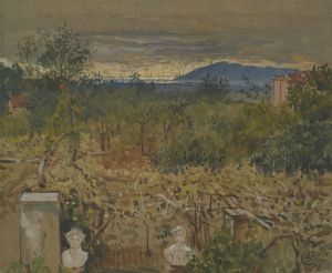 Garden with ruins